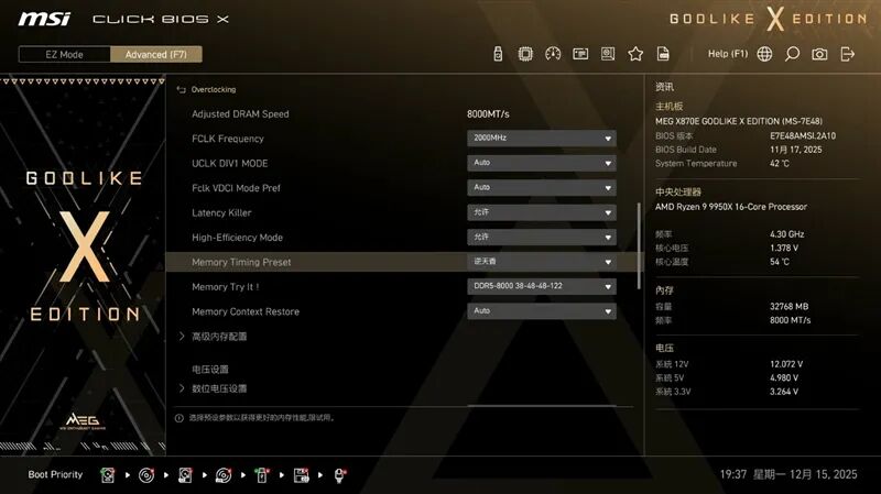 超神十年终极进化！微星MEG X870E GODLIKE X EDITION主板评测：AMD最强音 没有之一
