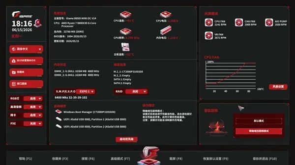 小体积不将就！七彩虹iGame B850I MINI OC V14主板评测：同级唯一异步超频 一键释放X3D满血性能